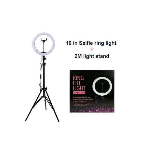 10-Inch Ring Light for Photography and Makeup with 2.1m Tripod
