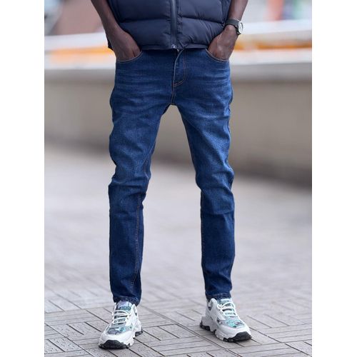 Blue wash denim jeans