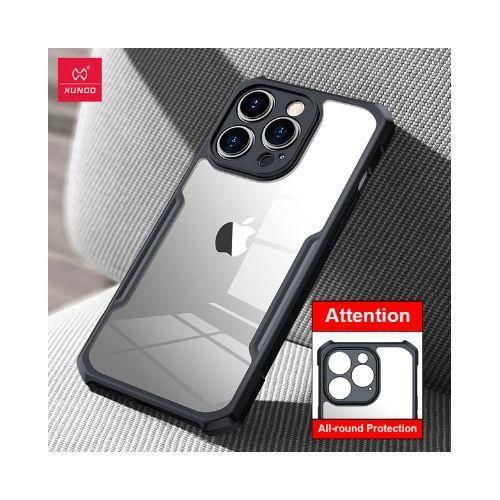 Xundd 4-Corner SHOCKPROOF Airbag Bumper Shell Back Transparent Acrylic + TPU Buffer Cover Case for Apple iPhone 14 Pro Max