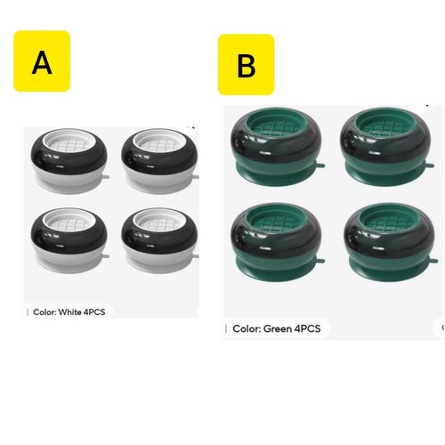 High Density Anti-Vibration Shock Pads – Washing Machine and Fridge Stabilizer, Non-Slip Shock Absorbing Support Pads for Household Appliances