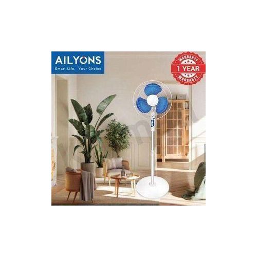 FS-1609-K - 16 Inch Standing Fan, 3-Speed Settings, Adjustable Height & Tilt, Quiet Operation, Powerful Cooling, Home & Office Use -