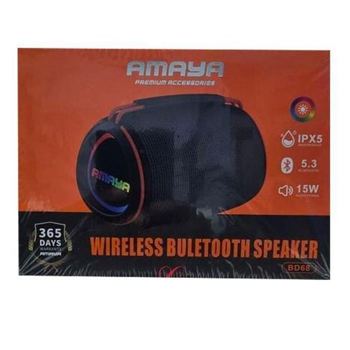 BD68 15W Wireless Bluetooth Speaker Black