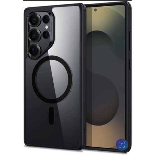 Samsung Galaxy S25 Ultra Case Compatible with MagSafe Magnetic Case for Samsung Galaxy S25 Ultra Military-Grade Protection Classic Hybrid Case HaloLock Black