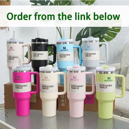 Stanley-Original Tumbler 1.18L Vacuum Insulated Stainless Steel Travel Mug Keeps Drinks Hot 7hrs, Cold 11hrs, Iced 2 Days with Straw for Outdoor, Office, and Travel Use