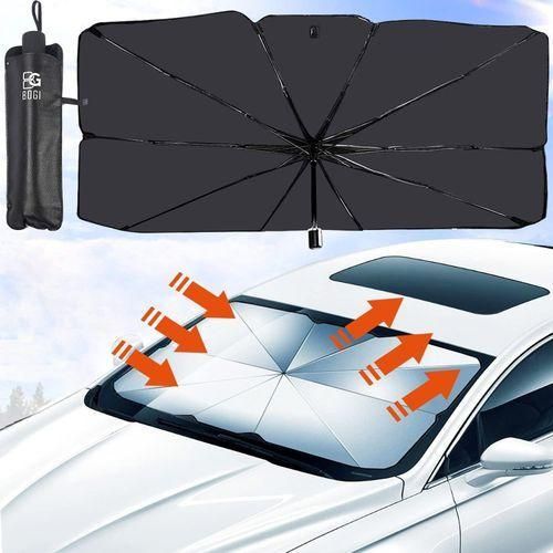Windscreen Sunshade Retractable Umbrella Sunshade Heat Insulation Sun Visor Foldable Reflective Windscreen Sunshade Sun Protector