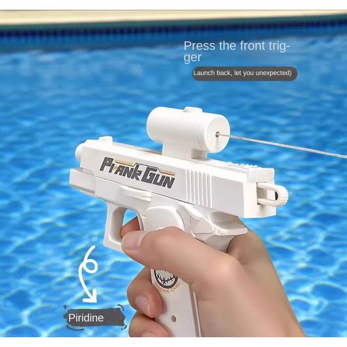 Funny Double-Sided Reverse Water Gu n - Summer P rank Toy,Mini T actical Water Sprayer for Kids & Adults, Pool Beach Water Fight