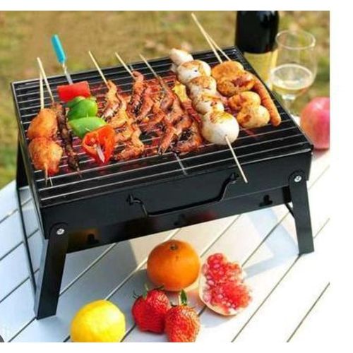 Barbecue Grill Charcoal Grill Folding Portable Lightweight Barbecue Grill Tools for Outdoor Grilling Cooking Camping Hiking Picnics Tailgating Backpacking Party