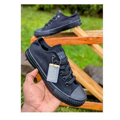 CONVERSE Shoes Womens Casual - Black Low-Top Sneakers with Non-Slip Sole for Daily Street Wear Breathable