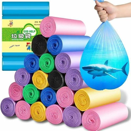 100pcs Assorted colours trash bags garbage bags