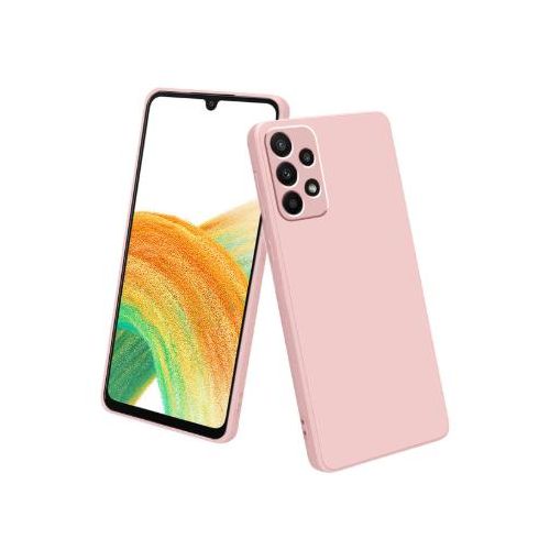 Soft Silicone Back Cover for Samsung Galaxy A33 5G - Pink, anti-fingerprint, anti-scratch, durable silicone case