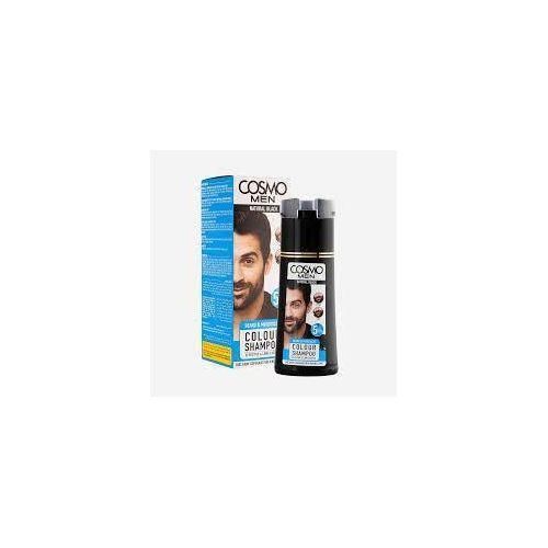 Cosmo BEARD MOUSTACHE COLOUR SHAMPOO NATURAL BLACK 180ML