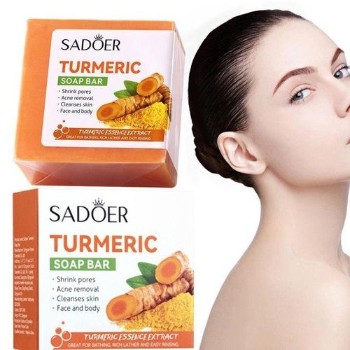 Turmeric Anti Acne SoapTend Skin Moisturizing Deep Cleansing Face and Body Tumeric Soap