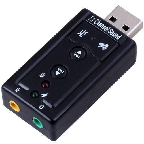 7.1 Channel USB External Sound Card Audio Adapter With Mic