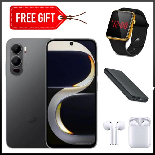 City 200, 6.75", 8GB RAM + 256GB, 5200mAh (Dual Sim)- Black + Webwatch+Cable+Earpods