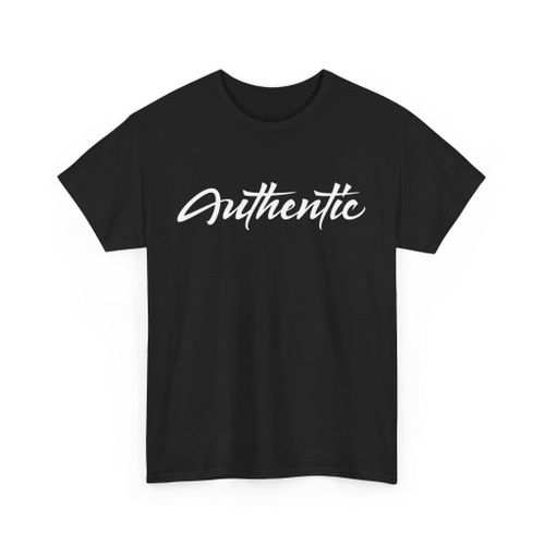 Authentic Printed Unisex Garment-Dyed Black T-shirt