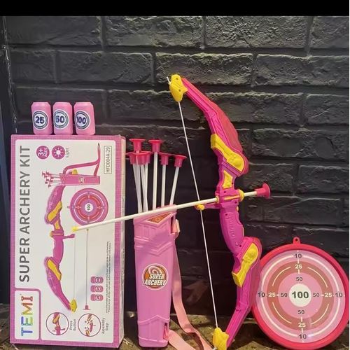 LED Super Archery Kit – Plastic Arrow Dart Set Unisex For Indoor Outdoor Fun Games And Parties