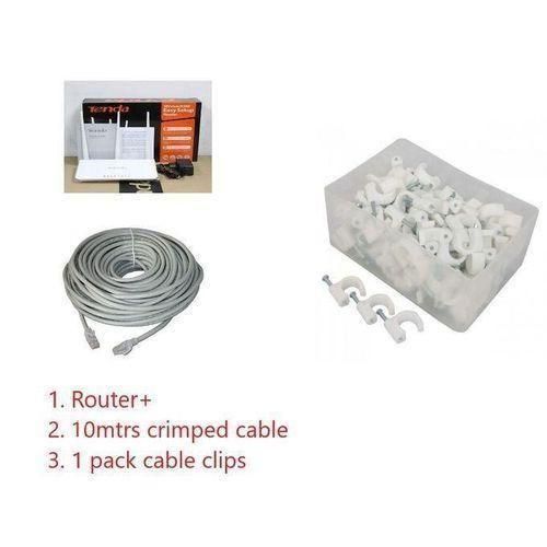 tenda WIFI Router, Ethernet Cable And Cable Clips N300 300 Mbps Wireless WiFi Router- Approved