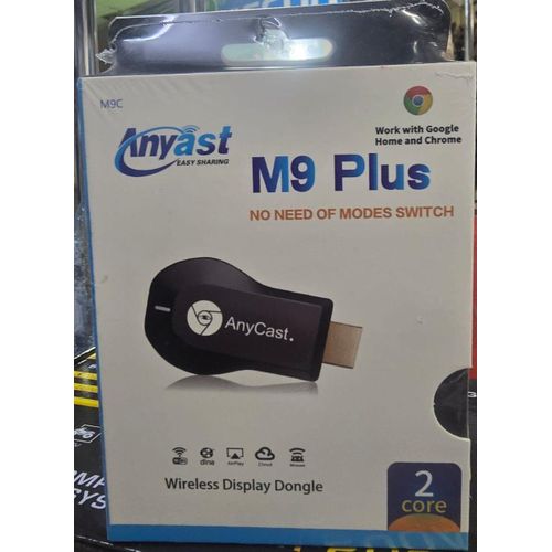 AnyCast M9 Plus Wireless HDMI Display Dongle 1080p Full HD Plug-and-Play for Smartphones Tablets Laptops TV Projectors Monitors Office