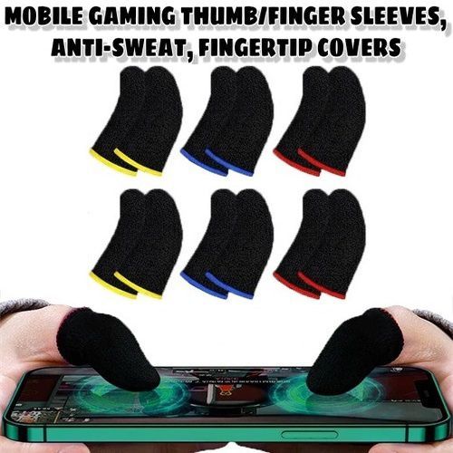 12pcs Mobile Gaming Thumb Sleeve Sets, Wasp Feelers(6 Pair)