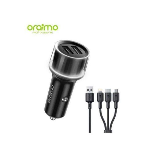 Highway 15 15.5W Car Charger With 3-in-1 Cable