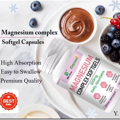 MAGNESIUM COMPLEX SOFTGELS FOR BONES/IMMUNITY/CARDIOVASCULAR HEALTH/MEMORY BOOST/SLEEP/DIGESTION