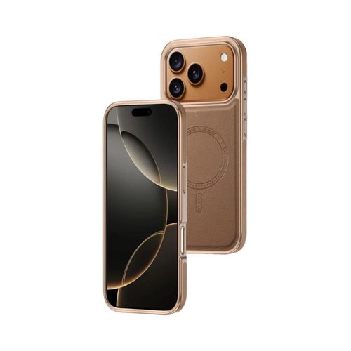 iPhone 17 Pro Max Premium Magnetic Shockproof TPU Case with Full Protection and Elegant Matte Finish Brown – Anti Scratch, Anti Fingerprint, and Wireless Charging Compatible