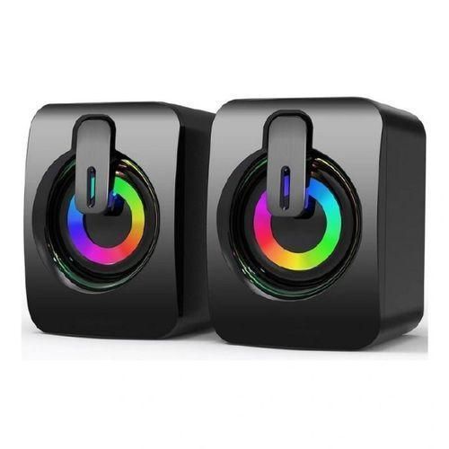 The Small Stereo Speaker Usb Wired Subwoofer Is Suitable For Laptops And Desktop Compute
