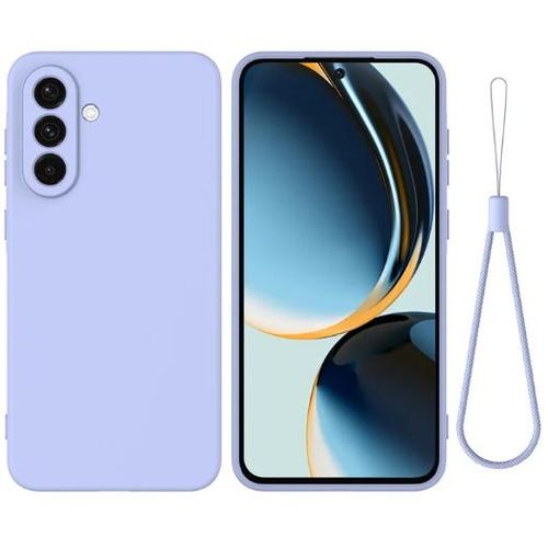 Soft Silicone Back Cover for Samsung Galaxy A17 - Light Blue, anti-fingerprint, anti-scratch, durable silicone case