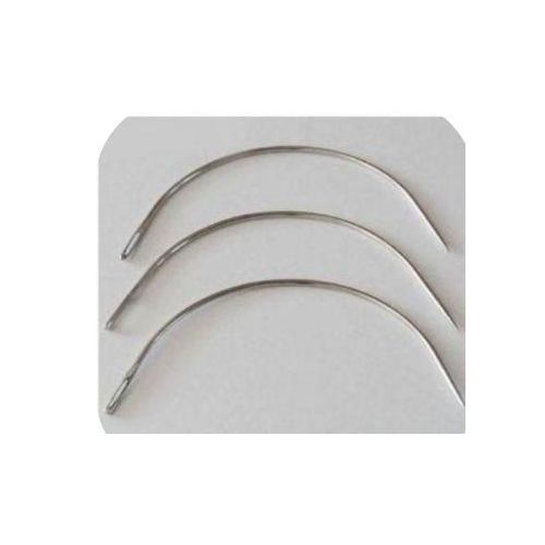 3 Pieces C Shaped Curved Needles wig making stainless steel needles