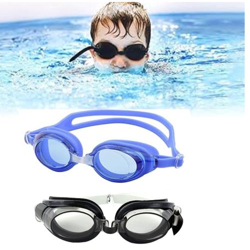 2pcs Kids Swimming Goggles With Ear PlugsKids Anti-Fog Swimming Goggles for Pool Training Adjustable size Unisex Design