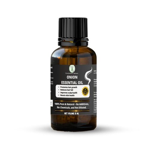 Onion Essential Oil- 100 Pure Undiluted Therapeutic GradePromotes Hair GrowthReduces Hair FallReduces the appearance of fine lines and wrinkles