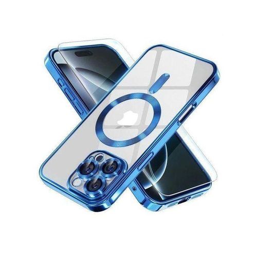 iPhone 16 Pro Max MagSafe Case with Camera Lens Protector,Full Protection Clear Magnetic Case Compatible with MagSafe Elegant Anti-Scratch Case Cover for iPhone 16 Pro Max