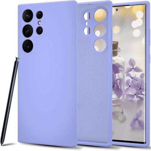 Compatible with Samsung Galaxy S22 Ultra Silicone Case,Soft Touch Premium Liquid Rubber Shockproof Phone Cover,Slim Fit,Camera Protection,Microfiber Lining