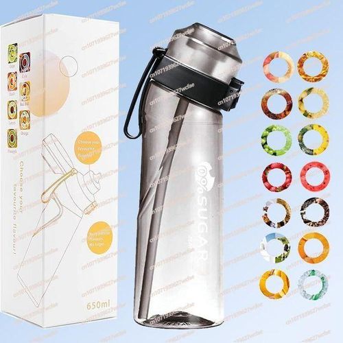 Transparent Black Water Bottle Air Up 6ML Flavored Scent Water Cup Sports Water bottle Suitable for Cir Outdoor Sports Kul