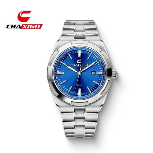 Chaxigo CA074 Automatic Men’s Watch with Date Display Stainless Steel Strap 30M Waterproof Build and High Strength Mineral Glass