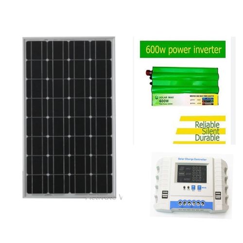 500W Solar Panel + Free 20A Solar Charge Controller + Free 600W Solar Power Inverter DC To AC Solar Inverter