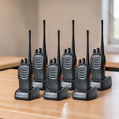 BF-888S Portable 16 Channels Noise Reduction Technology Portable Hand-Held Security Walkie Talkie Radio Calls- 6 Pieces