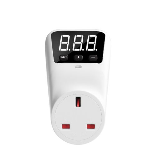 HLP02 Voltage Protector Automatic Reset Over Under Voltage Protectors Socket Digital Display Power Surge Fridge/ TV Guard Protector UK Plug