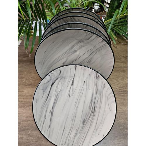 Ceramic 6-Piece Dinner Plate Set – Durable, Stylish & Easy to Clean Tableware