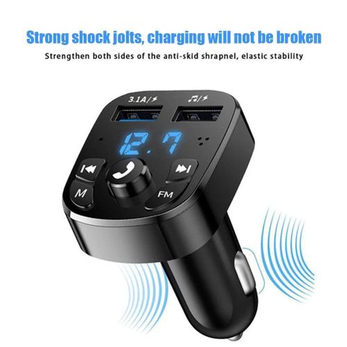 Car charger . FM transmitter,mp3 player , hands free call