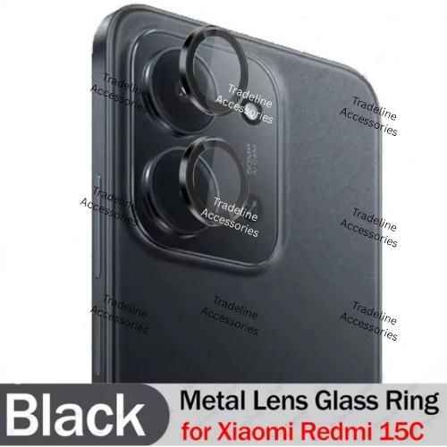 Redmi 15c BLACK Metal Ring Camera Lens Protector