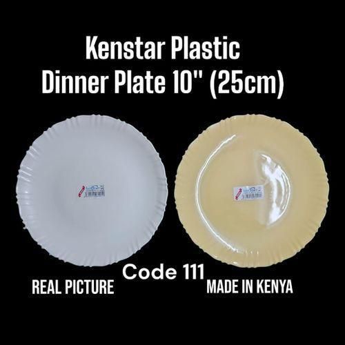 Plastic Dinner Plate Set (12pcs, 10”) Made from high-quality, durable plastic, these plates are lightweight yet strong, making them perfect for family meals, parties, or outdoor events
