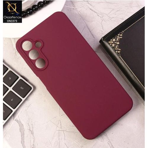 Soft Flexible Silicone Case for Samsung Galaxy A14 5G Shockproof Anti-Scratch Slim TPU Protective Back Cover Maroon