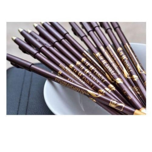 12pcs Dark Brown Davis Eye Pencil Lip Liner Eyebrow Pencil