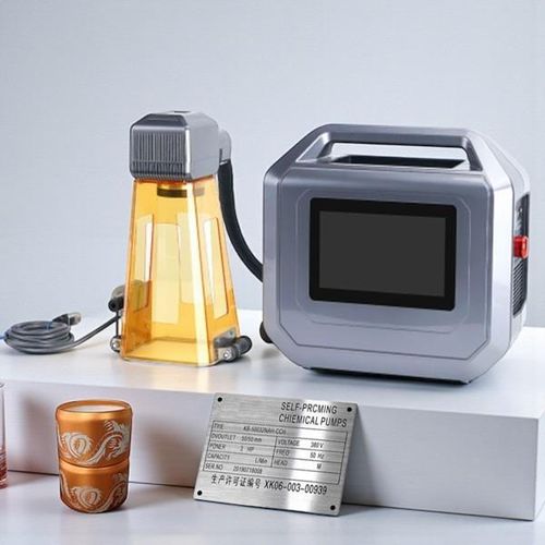 High Precision 30 Watts Fiber Laser Marking Machine for Metal, Leather, Tires, and Pipes