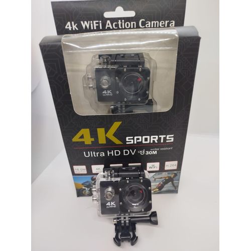 4K HD Sports Camera with 30M Waterproof Rating 16MP Photo Capability and WiFi Connection