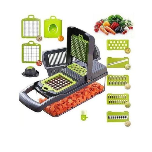 Vegetable Chopper, 14-in-1 Kitchen Mandoline Vegetable Slicer Food Chopper For Onion Veg Garlic Potato Salad Mini Dicer Chopper Cutter