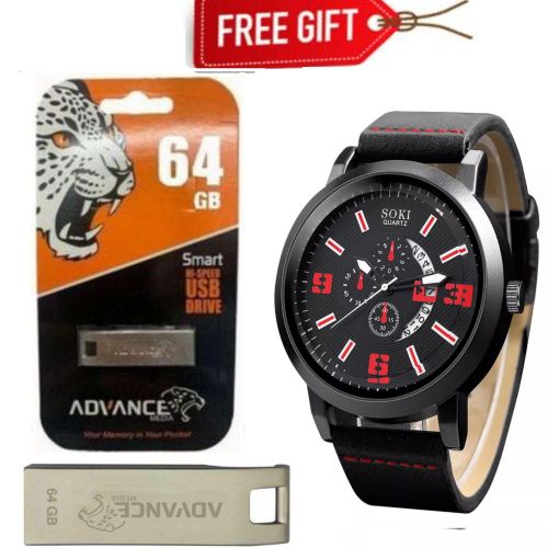 64GB FLASH FOR TECNO SMART PHONES, ITEL SMART PHONES, INFINIX SMART PHONES AND SAMSUNG SMART PHONES // USB Exceptional Compact High Speed 64GB FlashDisk // 64GBFLASH + best men watch