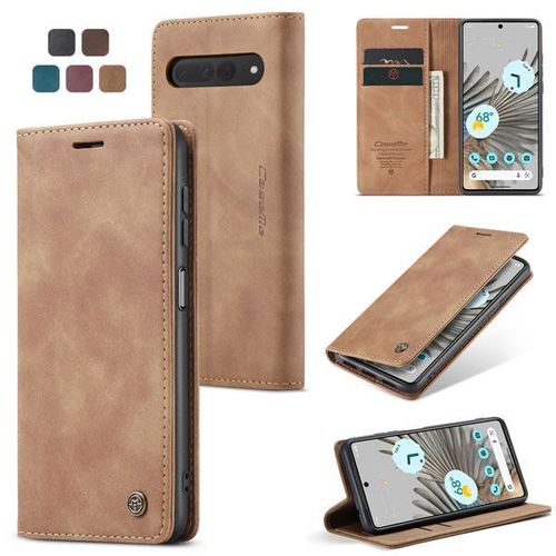 Flip wallet Leather case cover with card slots for Google Pixel 7 Pro