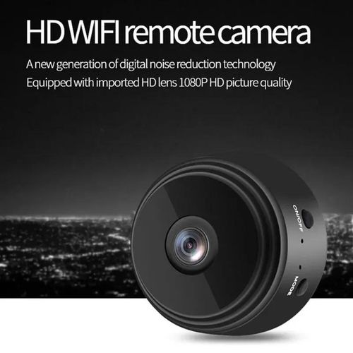 Hidden Camera, 1080P HD WiFi Camera - Mini Nanny Cam With Night Vision & Motion Detection - Indoor/Outdoor Wireless Security Camera For Home, Car, Baby & Pet Monitoring(Black)